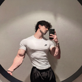 Compression T-shirts with Short Sleeve -White