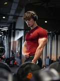 Compression T-shirts with Short Sleeve -Red