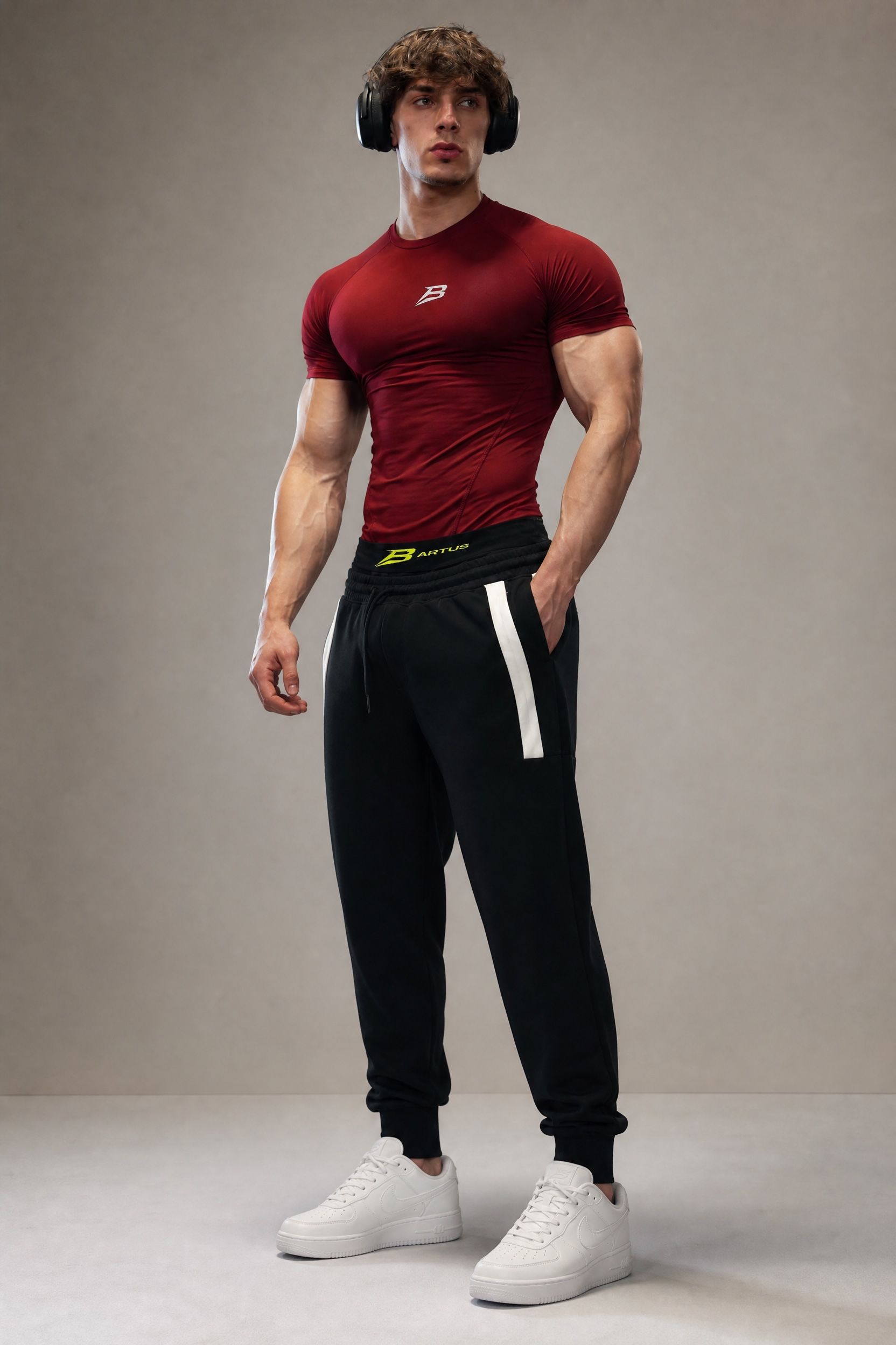 Compression T-shirts with Short Sleeve -Black -New-