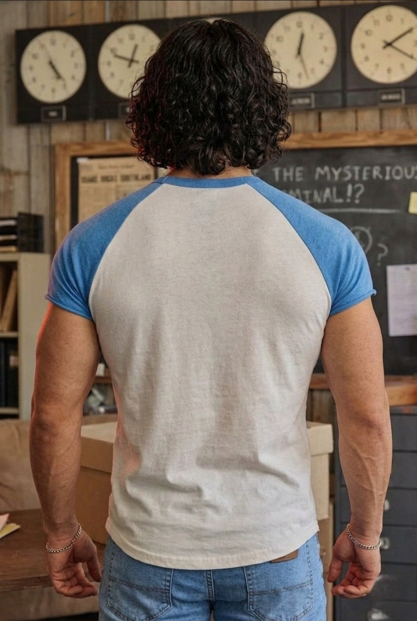 Superman Short Sleeve T-shirt Royal Blue/White