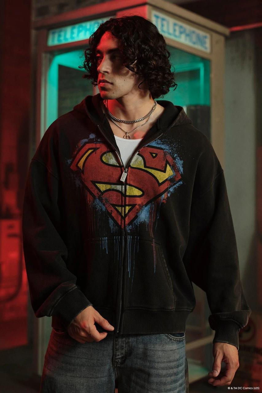 Bartus Superman Apex Zip-Up-Black