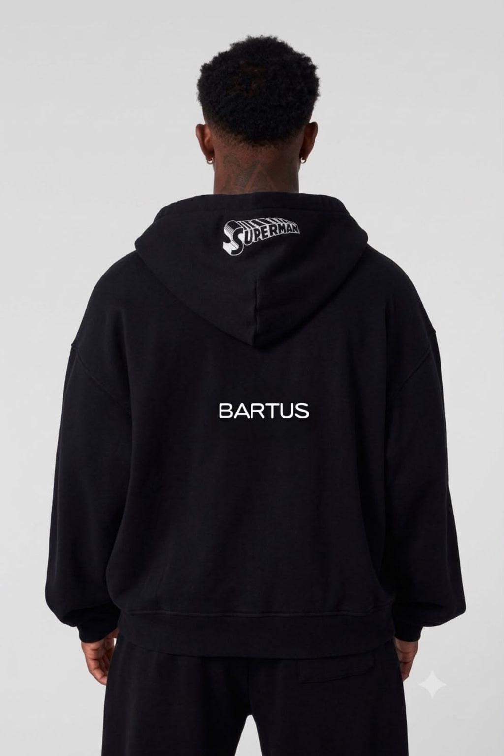 Bartus Superman Apex Zip-Up-Black